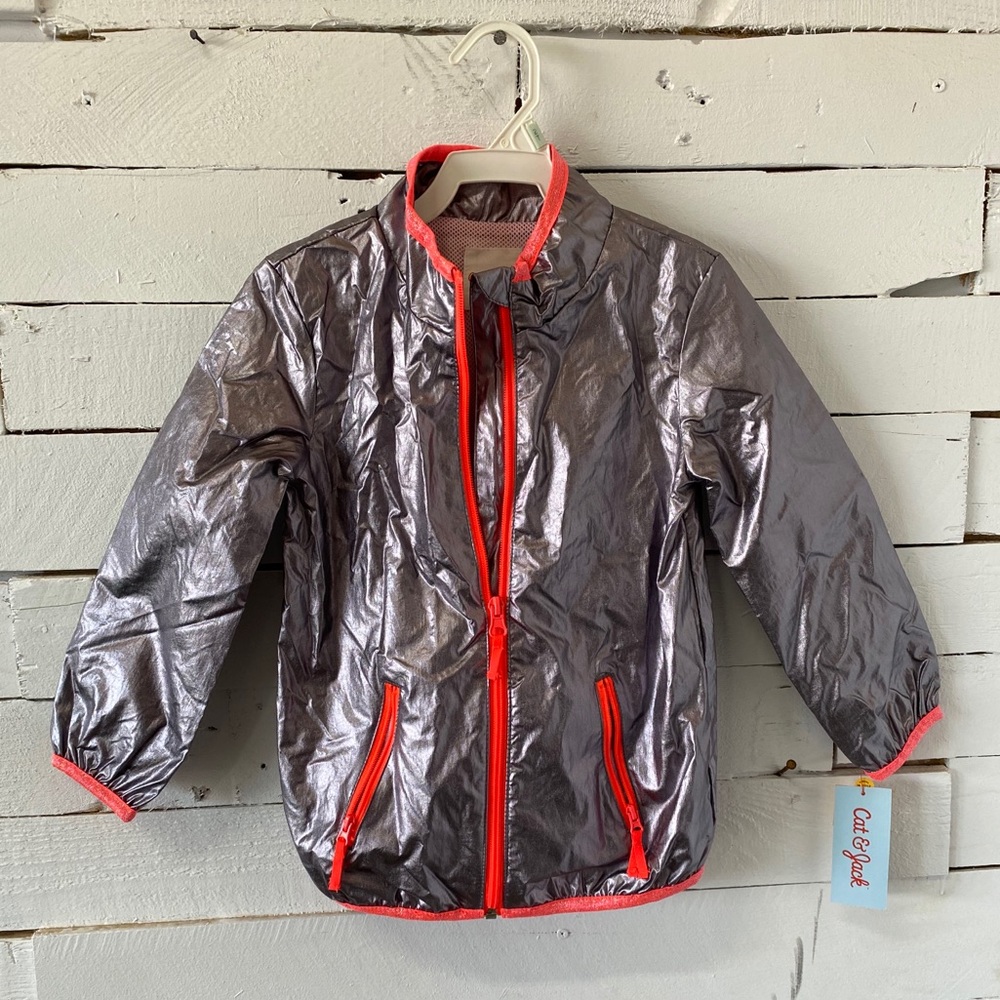 Cat and Jack Metallic Jacket. Girls XS 4/5
